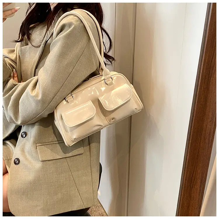 2024 Korean Style Underarm Bag Women Silver Transparent — feature 42