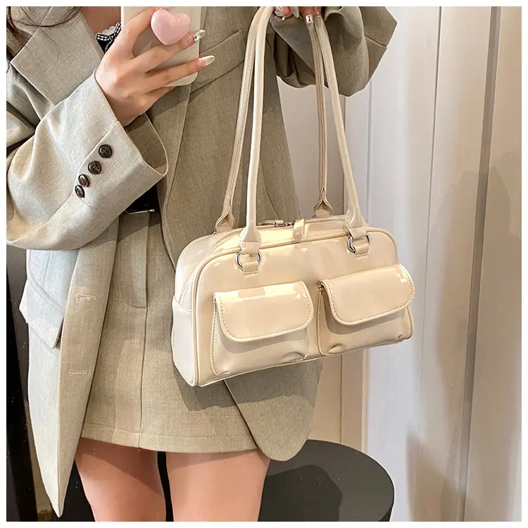2024 Korean Style Underarm Bag Women Silver Transparent — feature 43