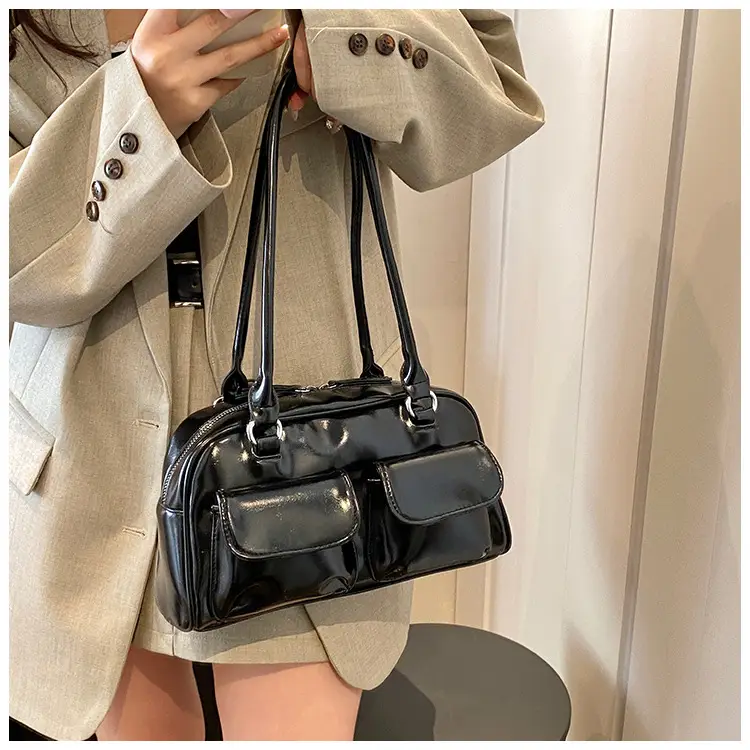 2024 Korean Style Underarm Bag Women Silver Transparent — feature 45