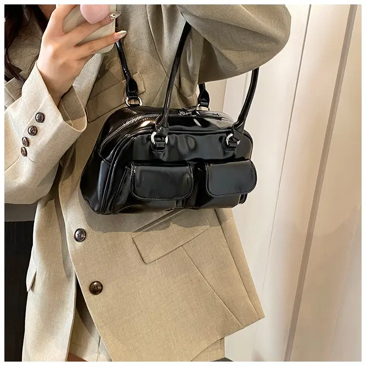 2024 Korean Style Underarm Bag Women Silver Transparent — feature 47