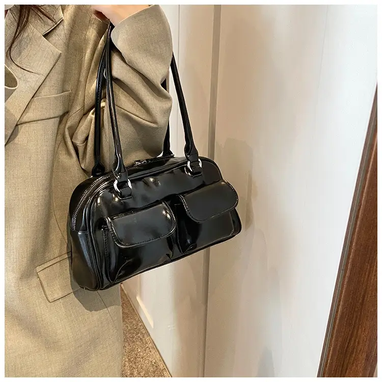 2024 Korean Style Underarm Bag Women Silver Transparent — feature 48