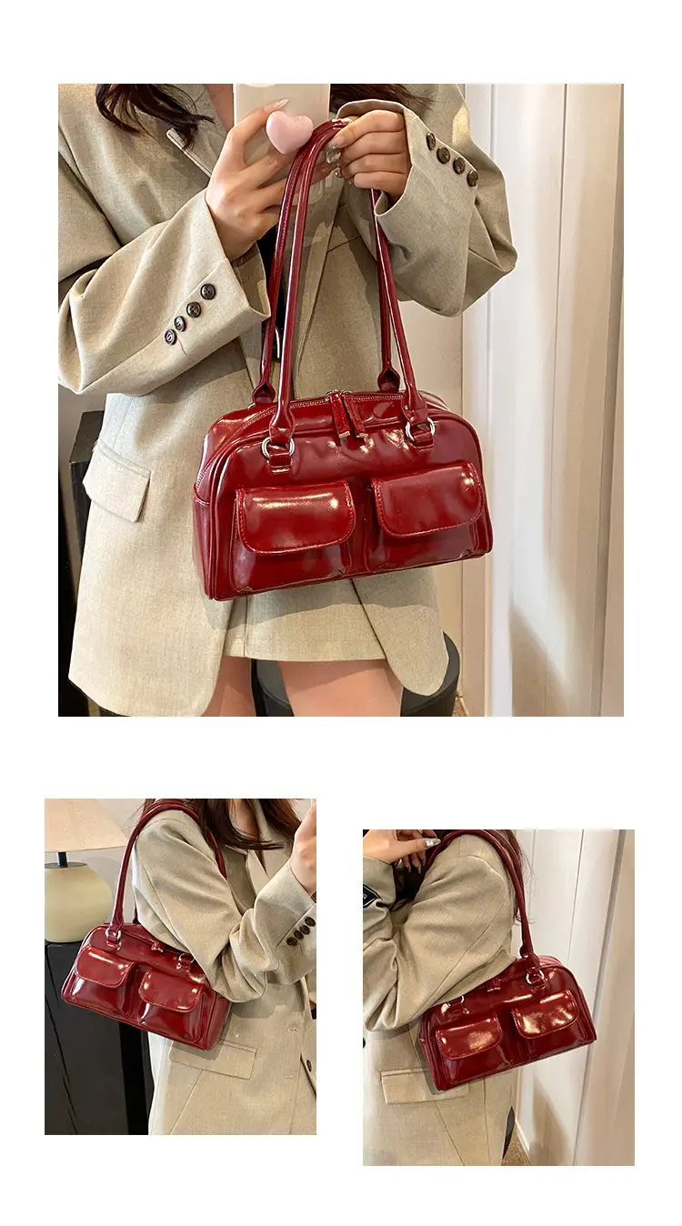 2024 Korean Style Underarm Bag Women Silver Transparent — feature 6