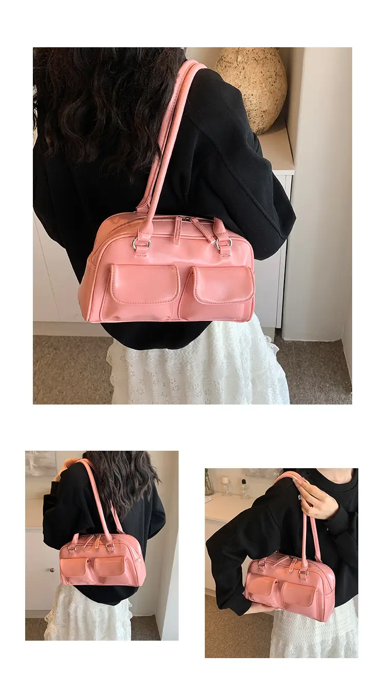 2024 Korean Style Underarm Bag Women Silver Transparent — feature 8