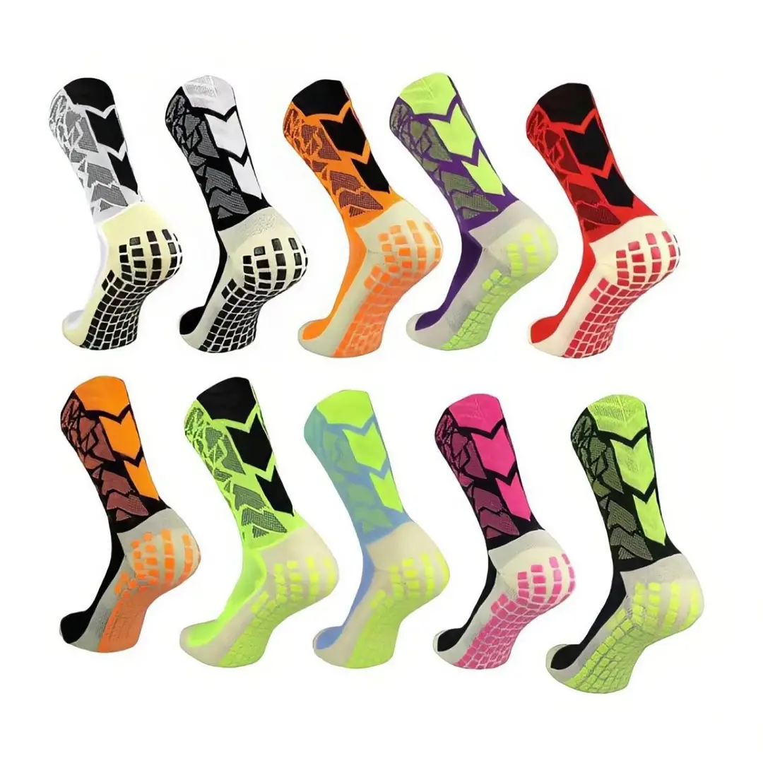 Color Football Sports Socks Middle Tube Non-slip Competition Training Outdoor Thickened Towel Bottom Running Sports Socks for Men — feature 1