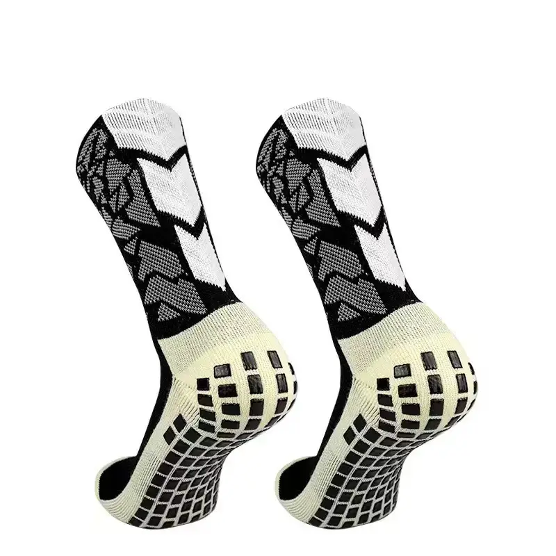 Color Football Sports Socks Middle Tube Non-slip Competition Training Outdoor Thickened Towel Bottom Running Sports Socks for Men — feature 12
