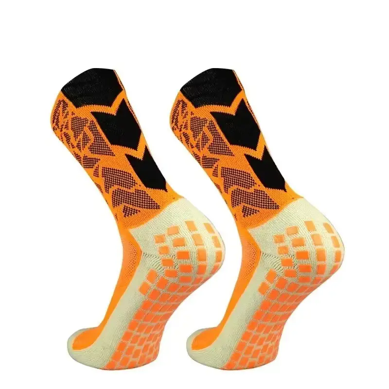Color Football Sports Socks Middle Tube Non-slip Competition Training Outdoor Thickened Towel Bottom Running Sports Socks for Men — feature 6