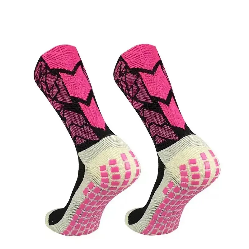 Color Football Sports Socks Middle Tube Non-slip Competition Training Outdoor Thickened Towel Bottom Running Sports Socks for Men