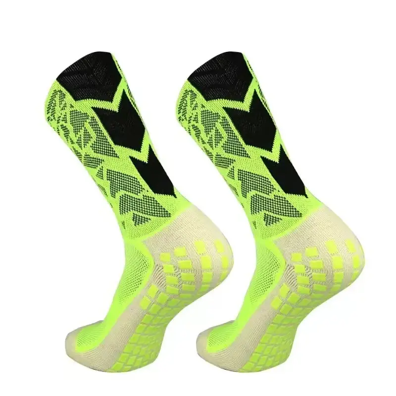 Color Football Sports Socks Middle Tube Non-slip Competition Training Outdoor Thickened Towel Bottom Running Sports Socks for Men