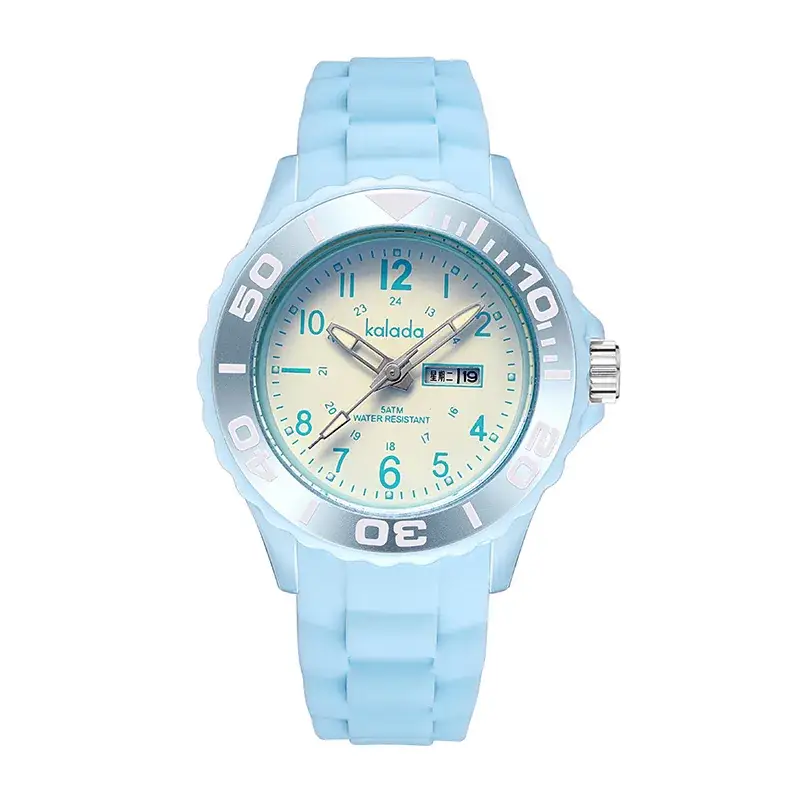 Luminous Waterproof Couple Watch Black Silicone Strap