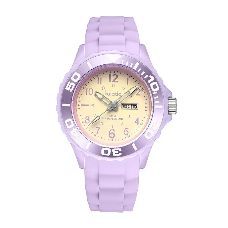 Luminous Waterproof Couple Watch Black Silicone Strap