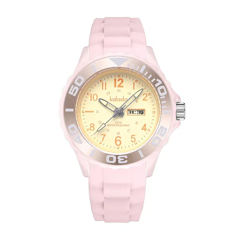 Luminous Waterproof Couple Watch Black Silicone Strap