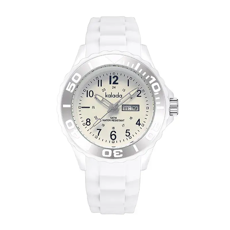 Luminous Waterproof Couple Watch Black Silicone Strap