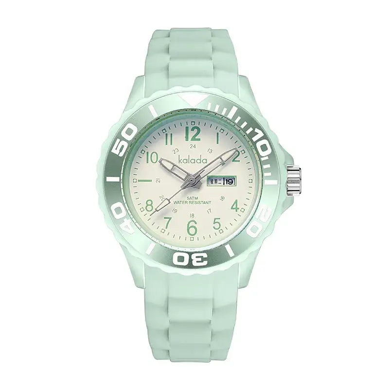 Luminous Waterproof Couple Watch Black Silicone Strap