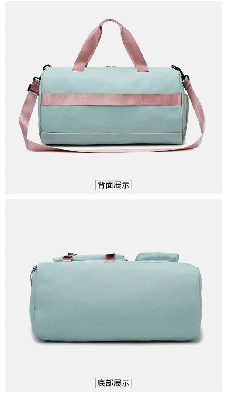 Pink Women's Sports Travel Bag with Water Repellent Design — feature 22