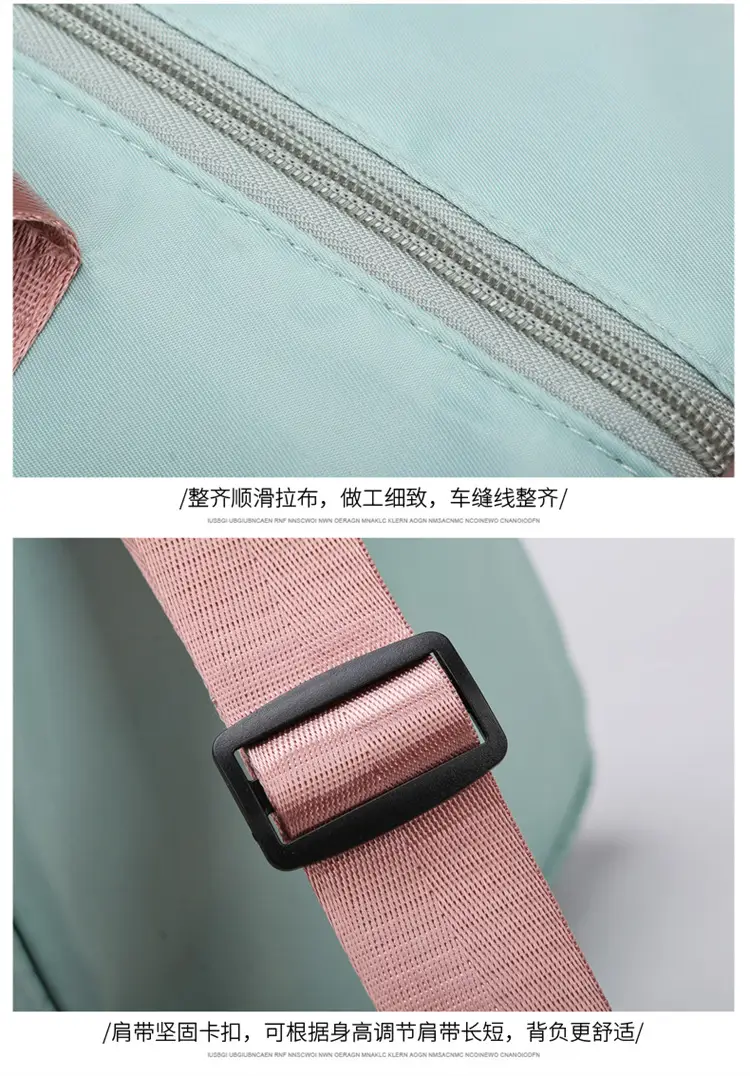 Pink Women's Sports Travel Bag with Water Repellent Design — feature 25