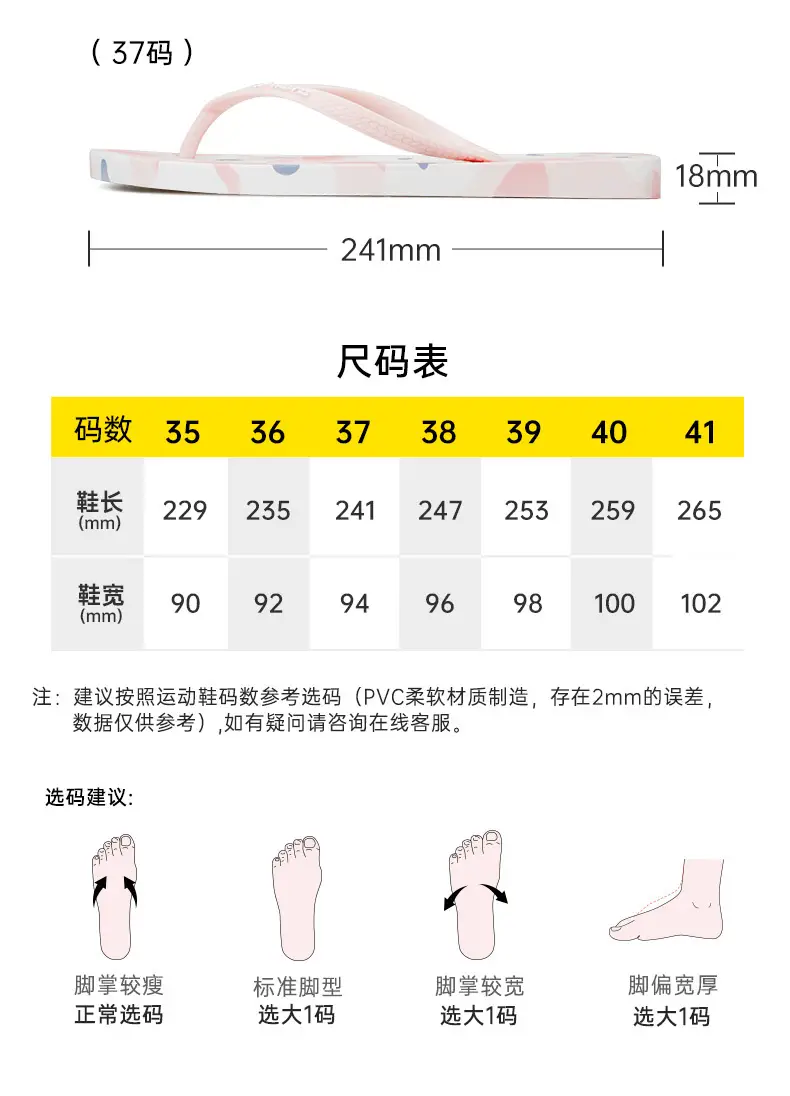hotmarzz Heima Women's New Flip-Flops Fresh Non-Slip Slippers Jelly with Outside Slippers for Shopping â feature 4