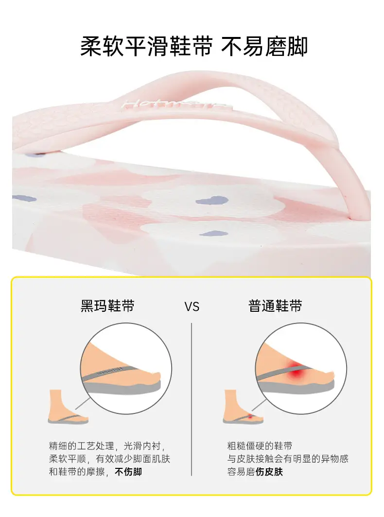 hotmarzz Heima Women's New Flip-Flops Fresh Non-Slip Slippers Jelly with Outside Slippers for Shopping â feature 6