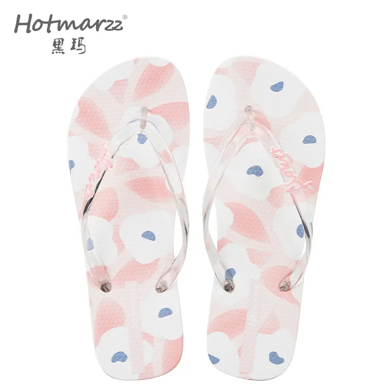 hotmarzz Heima Women's New Flip-Flops Fresh Non-Slip Slippers Jelly with Outside Slippers for Shopping - Image 2