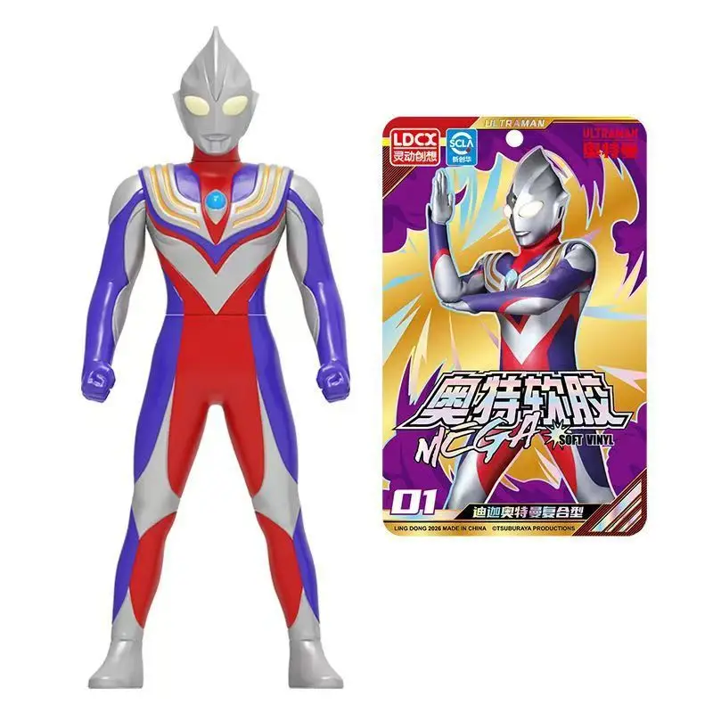 Authentic Ultraman Soft Plastic Toys, Movable Figures for Children, Little Monsters, Complete Set of Collectible Action Figures, Gifts — feature 32