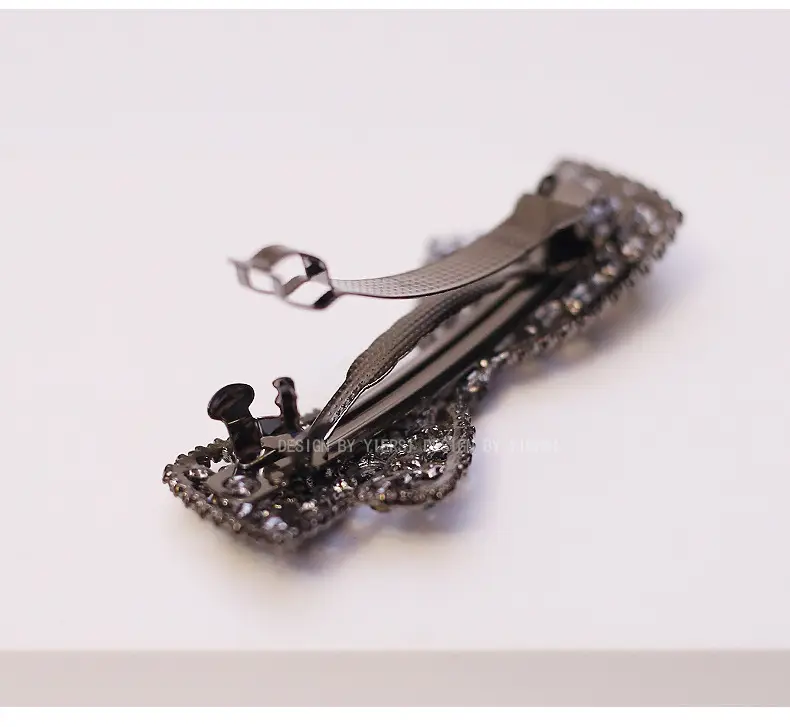 Women's Rhinestone Bow Half Tie Hair Clip — feature 9