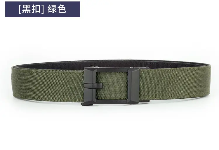 Men's Grey Nylon Belt with Silver Buckle — feature 16
