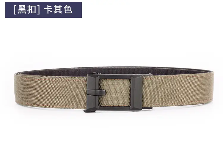 Men's Grey Nylon Belt with Silver Buckle — feature 18