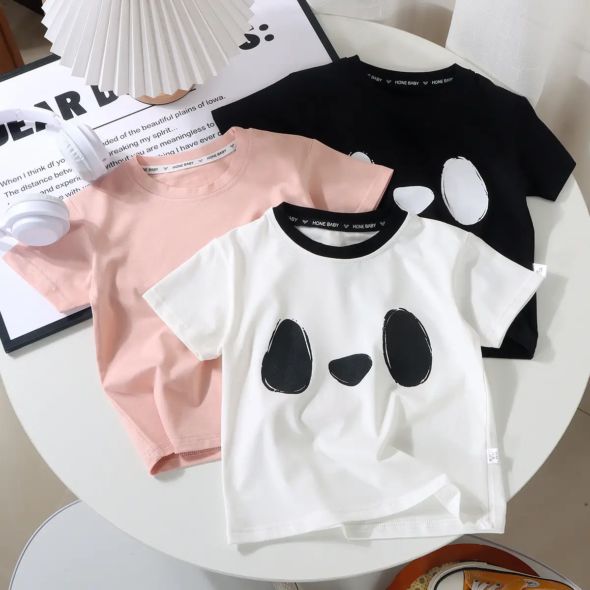 Kids Cotton T-Shirt Pink Summer Casual Boys - Image 9