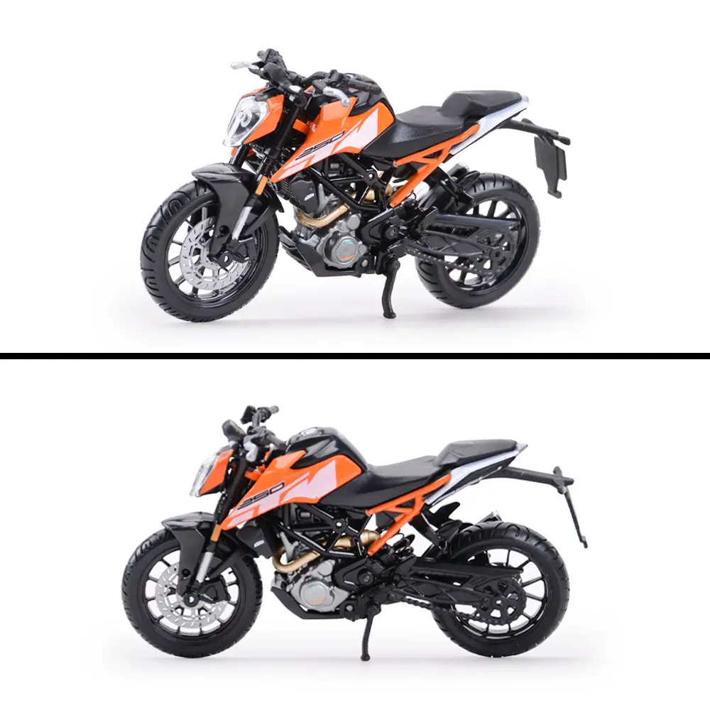 Bimei High 1:18KTM 250 Duke Heavy Locomotive Simulation Alloy Motorcycle Model Finished Product Collection Ornaments