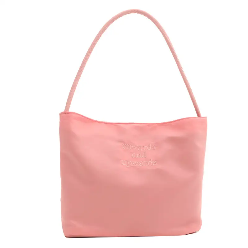 Women's White Shoulder Bag 2024 New Girly Elegant Sweet Solid Color Bucket Bag - Image 9
