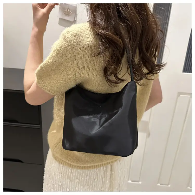 Women's White Shoulder Bag 2024 New Girly Elegant Sweet Solid Color Bucket Bag — feature 20