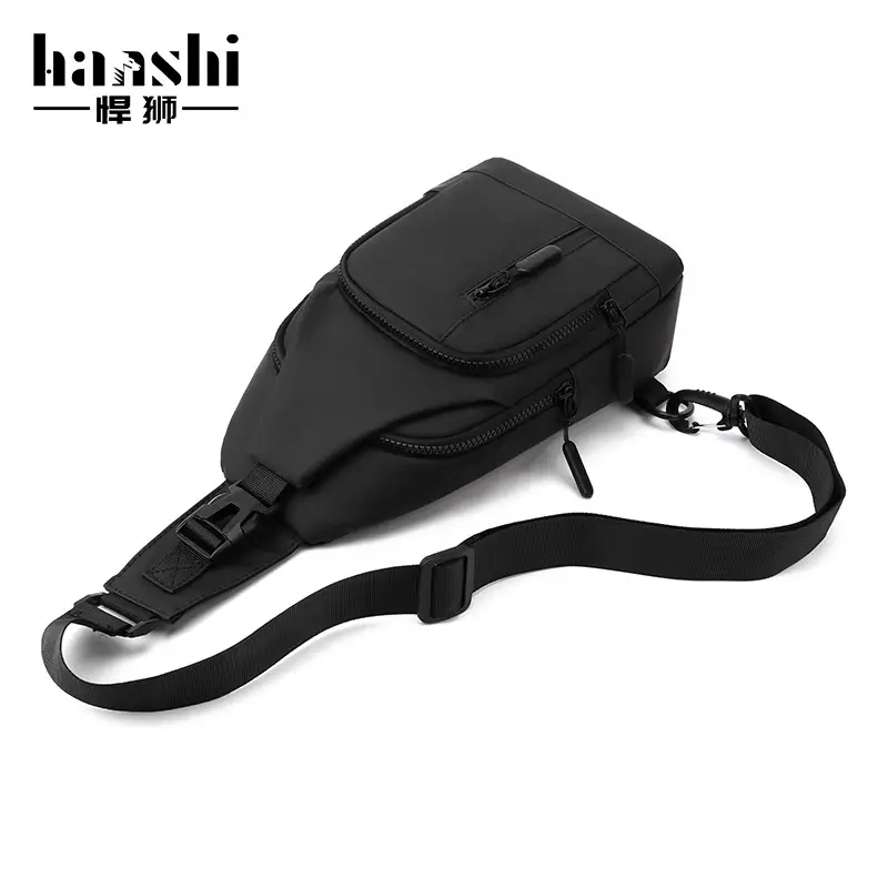 Men's Waterproof Casual Shoulder Bag Black Korean Style - Image 6