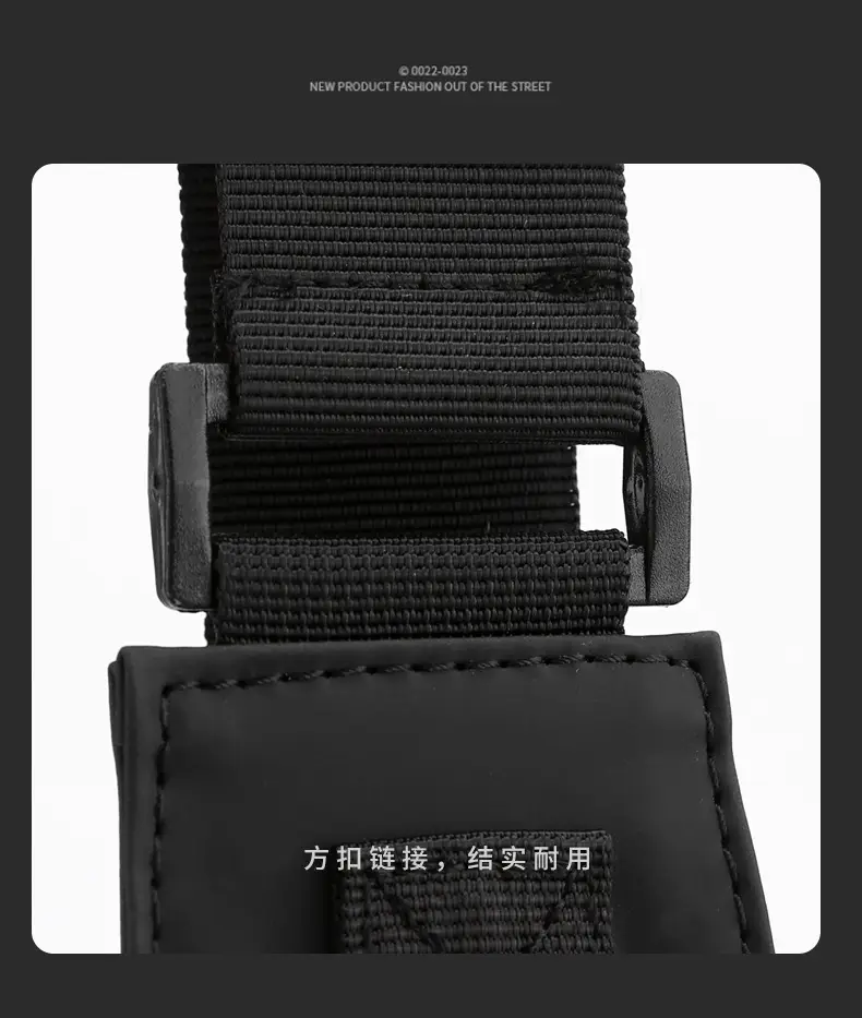 Men's Waterproof Casual Shoulder Bag Black Korean Style — feature 29