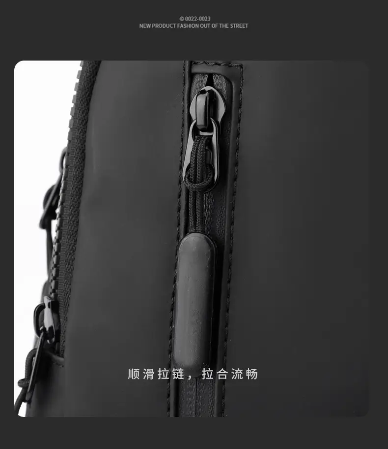 Men's Waterproof Casual Shoulder Bag Black Korean Style — feature 30