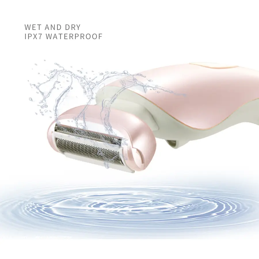 Pink Women's Shaving Epilator, Whole Body Hair Trimmer, Armpit Private Part Shaver, Seven-Level Waterproof