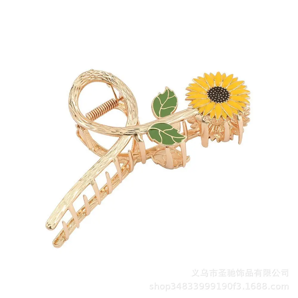 Pink Flower Pearl Hair Clip for Women
