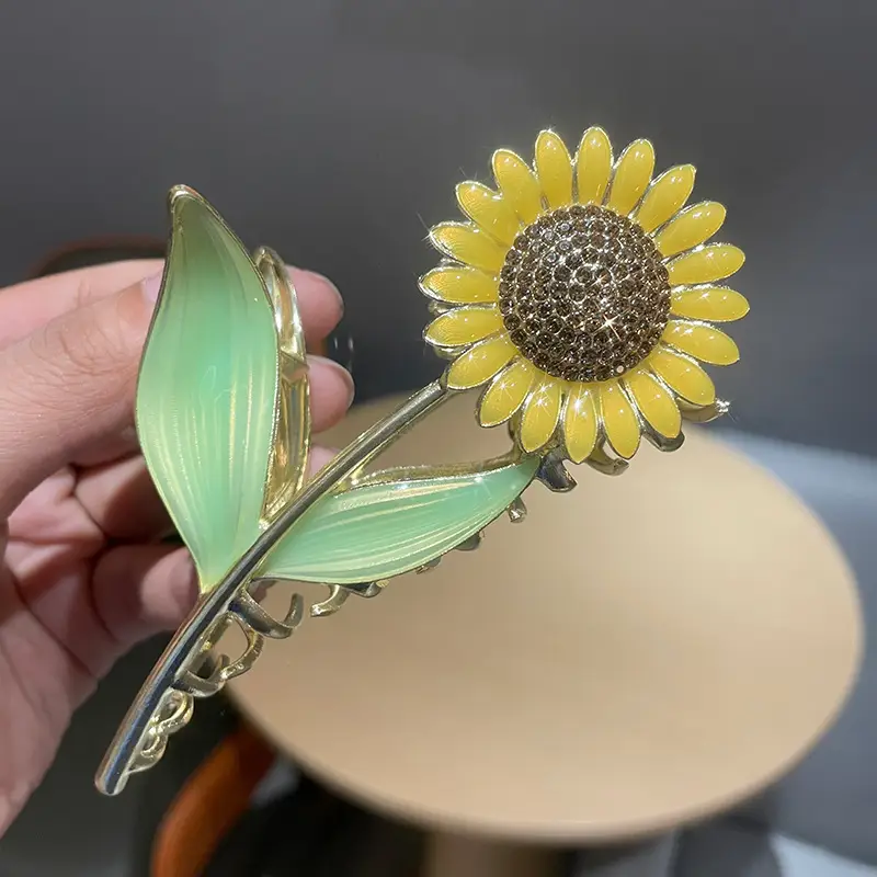 Rhinestone sunflower