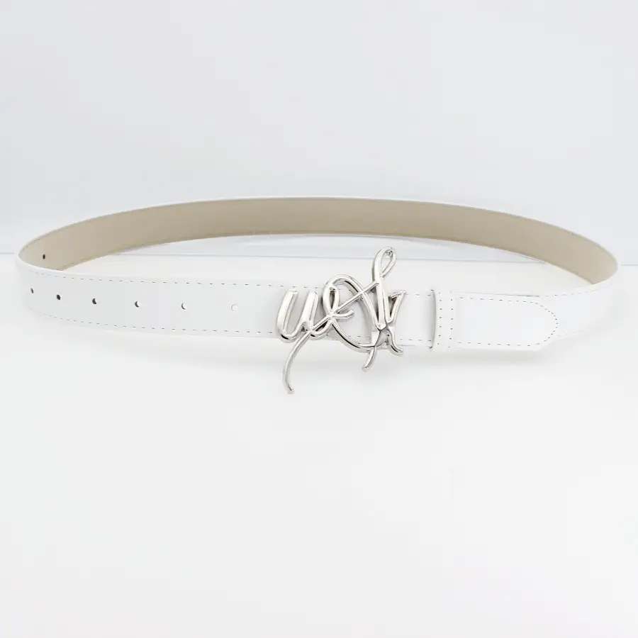 New Ins Trendy English Alphabet Buckle Belt for Women
