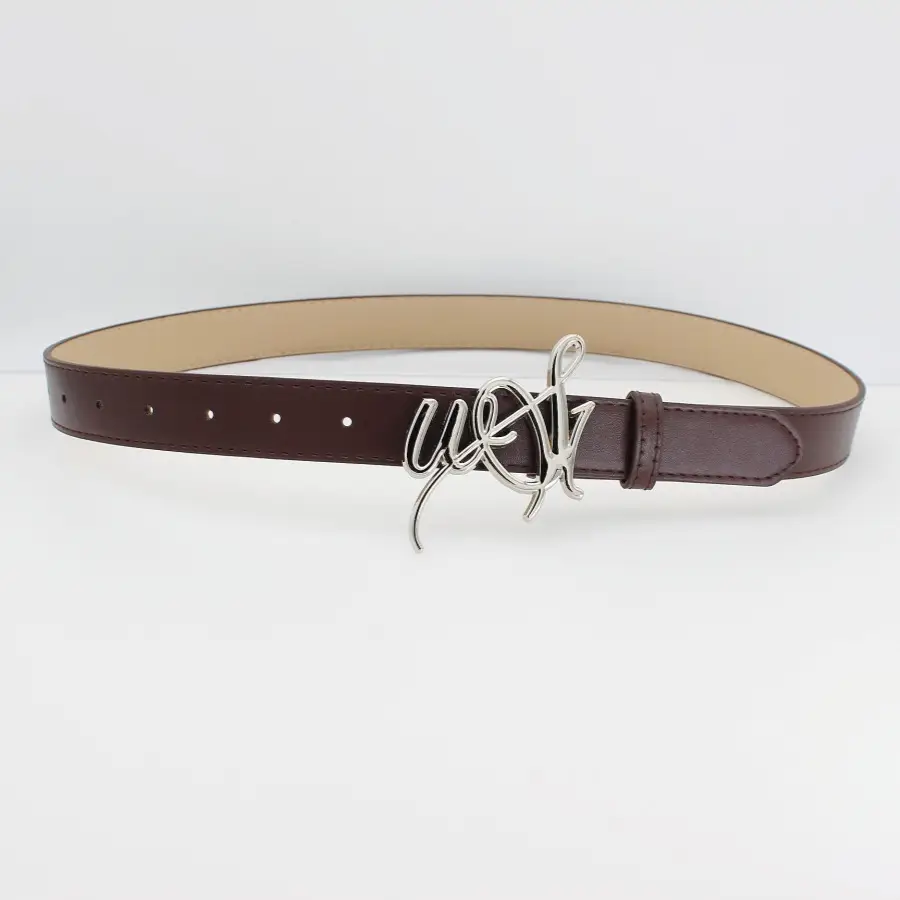 New Ins Trendy English Alphabet Buckle Belt for Women