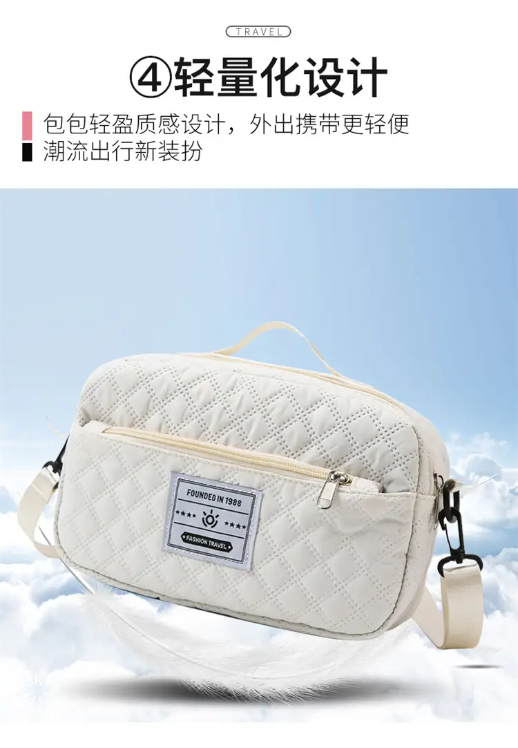 Grey Quilted Crossbody Yoga Fitness Bag 2025 — feature 12