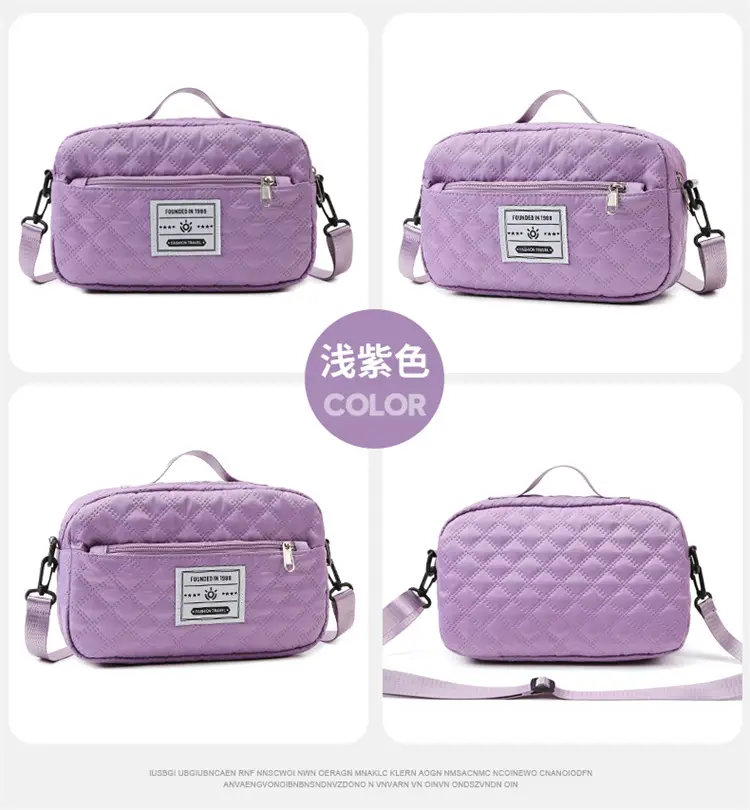 Grey Quilted Crossbody Yoga Fitness Bag 2025 — feature 21