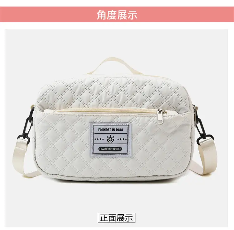 Grey Quilted Crossbody Yoga Fitness Bag 2025 — feature 27
