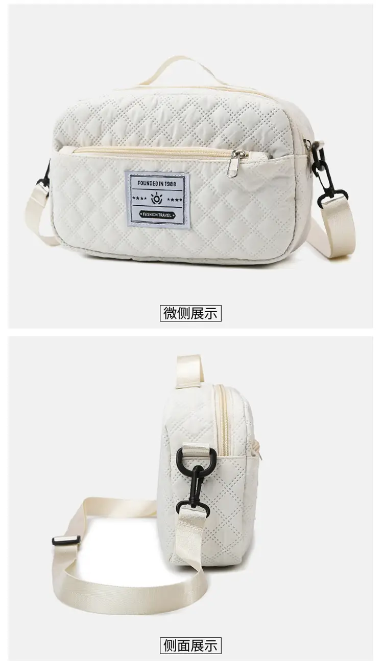 Grey Quilted Crossbody Yoga Fitness Bag 2025 — feature 28