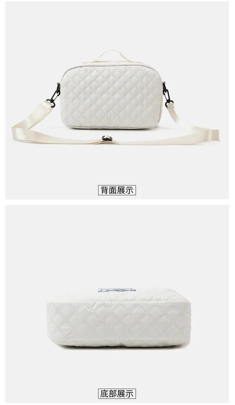 Grey Quilted Crossbody Yoga Fitness Bag 2025 — feature 29