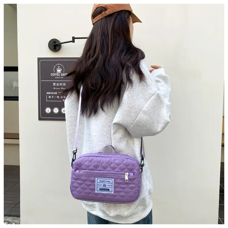 Grey Quilted Crossbody Yoga Fitness Bag 2025 — feature 35