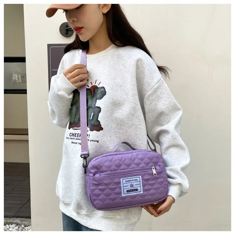 Grey Quilted Crossbody Yoga Fitness Bag 2025 — feature 36