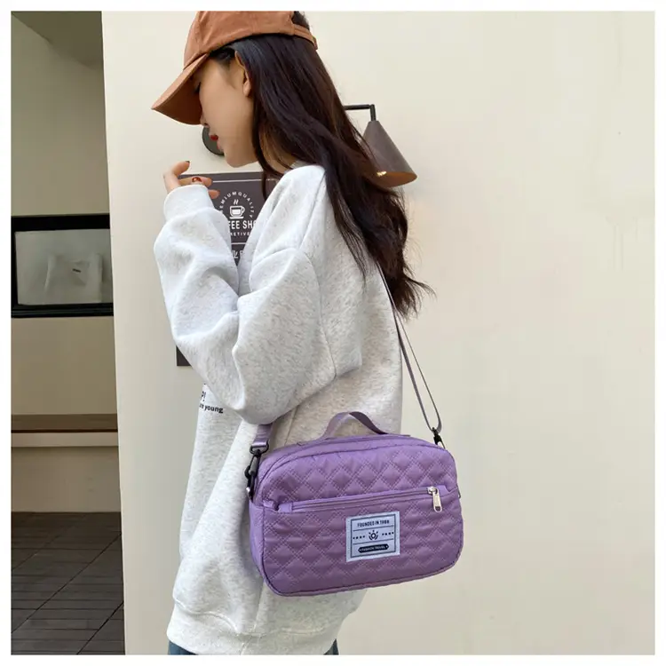 Grey Quilted Crossbody Yoga Fitness Bag 2025 — feature 38