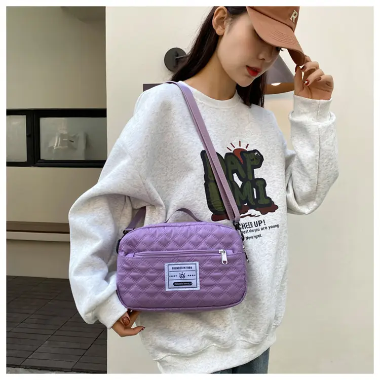 Grey Quilted Crossbody Yoga Fitness Bag 2025 — feature 39