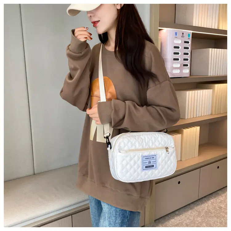 Grey Quilted Crossbody Yoga Fitness Bag 2025 — feature 46