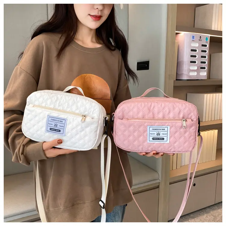 Grey Quilted Crossbody Yoga Fitness Bag 2025 — feature 49