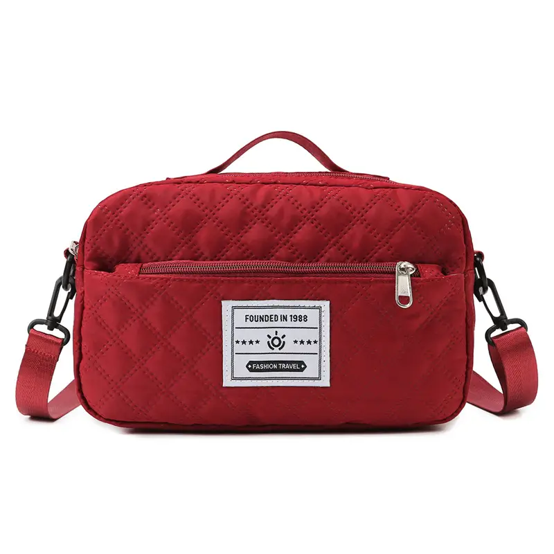 Grey Quilted Crossbody Yoga Fitness Bag 2025 - Image 5